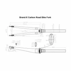 Brand-X Carbon Road Bike Fork 9 Brand-X Carbon Road Bike Fork -Tilbud Cykler Butik Brand X20Carbon20Road20Fork