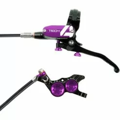Hope Tech 4 V4 Brake - No Rotor -Tilbud Cykler Butik Hope Tech 4 V4 Brake No Rotor Disc Brake Callipers Black Purple T4V4PUL