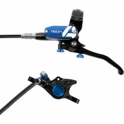 Hope Tech 4 X2 Brake - No Rotor -Tilbud Cykler Butik Hope Tech 4 X2 Brake No Rotor Disc Brake Callipers Black Blue T4X2BL