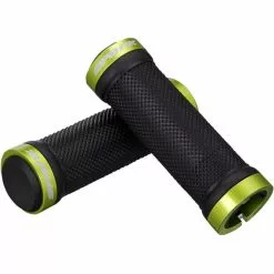 Spank Spoon Grom Greb - Barn -Tilbud Cykler Butik Spank Spoon Grom Kids Grips Internal Black Green NotSet E05001PBKV71SPK 0