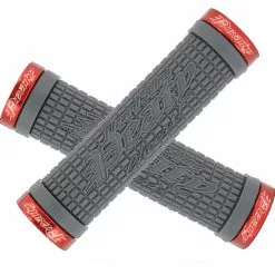 Lizard Skins Peaty Lock On Håndtag -Tilbud Cykler Butik lizard skins peaty grips grey