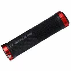 Token TK986GA Double Lock On Håndtag -Tilbud Cykler Butik token lock on grips red